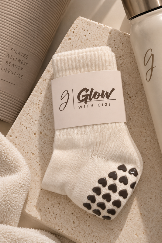 Glow with Gigi Signature Grip Socks